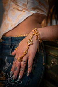 Tribal Moon Hand Chain