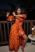 Load image into Gallery viewer, Radha Peacock Bollywood Set
