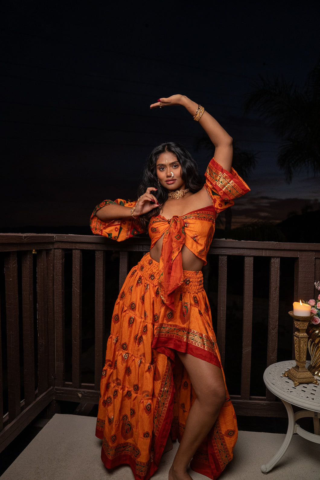 Radha Peacock Bollywood Set
