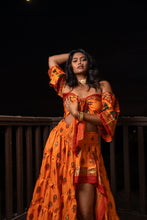 Load image into Gallery viewer, Radha Peacock Bollywood Set
