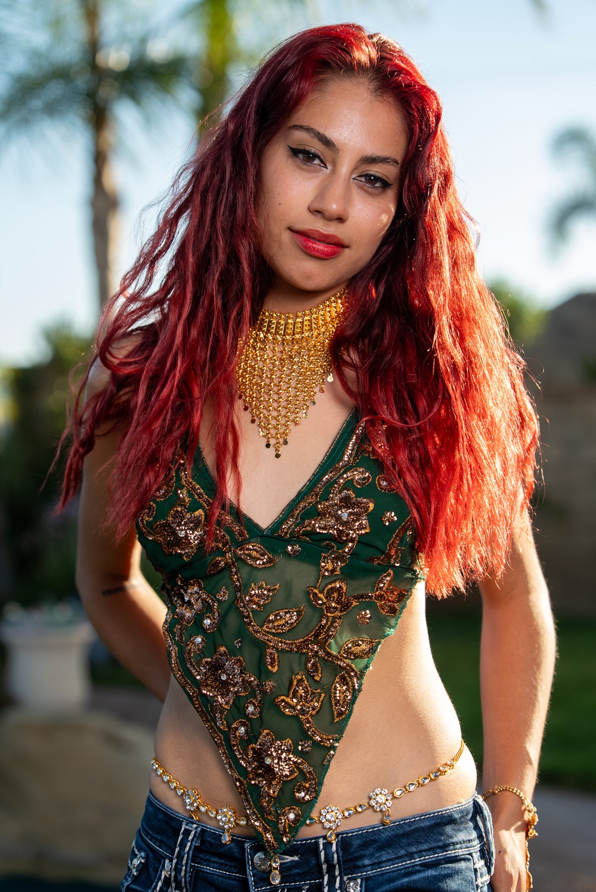 Tribal Triangle Drop Necklace