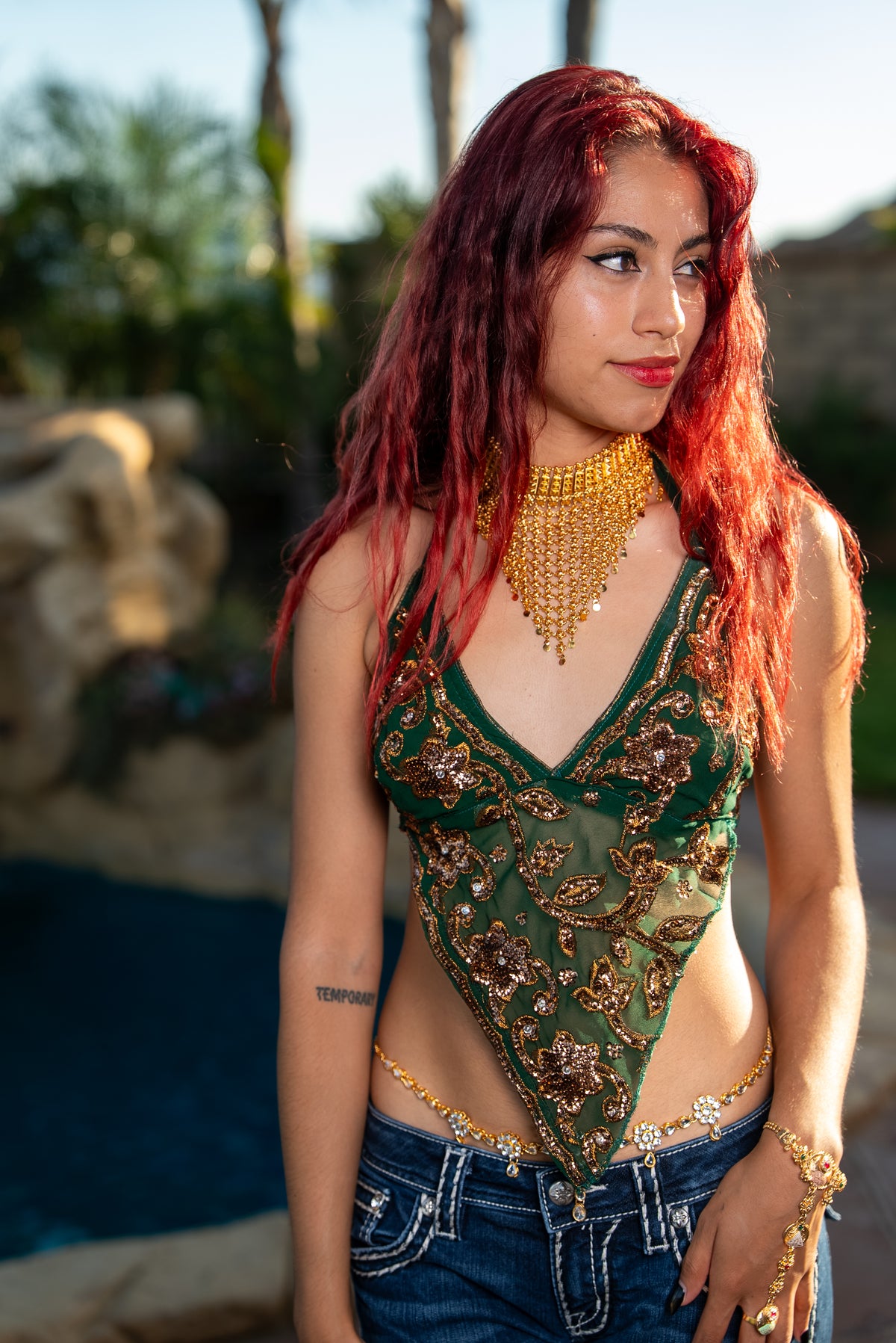 Tribal Triangle Drop Necklace