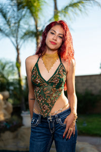 Tribal Triangle Drop Necklace