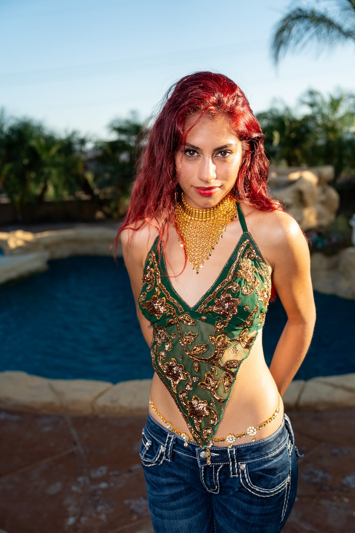 Tribal Triangle Drop Necklace