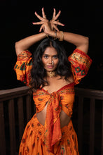 Load image into Gallery viewer, Radha Peacock Bollywood Set
