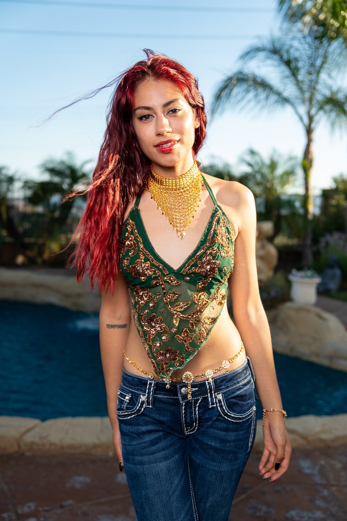 Tribal Triangle Drop Necklace