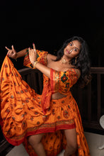 Load image into Gallery viewer, Radha Peacock Bollywood Set
