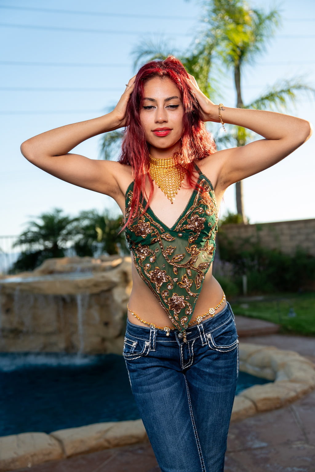 Tribal Triangle Drop Necklace