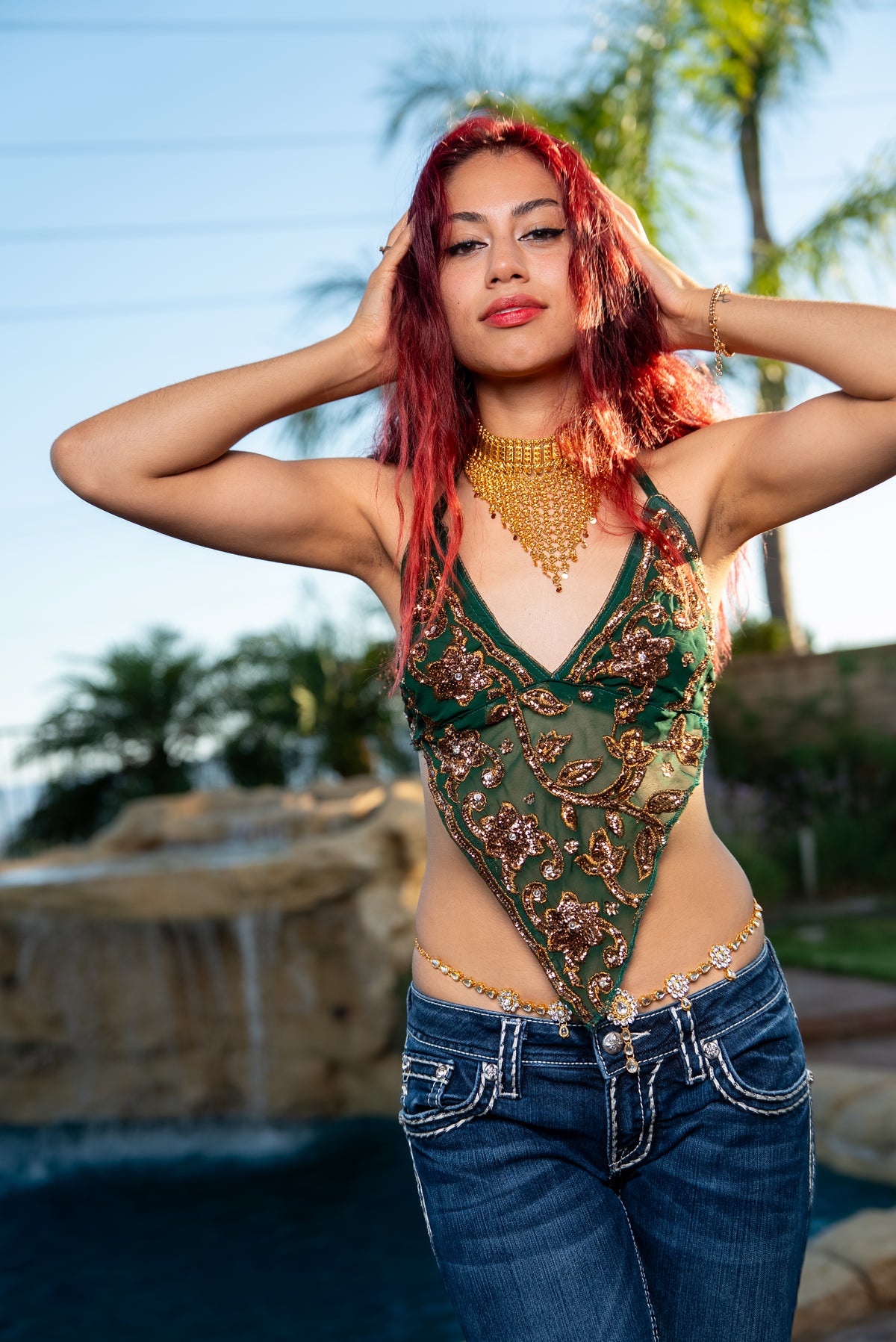 Tribal Triangle Drop Necklace
