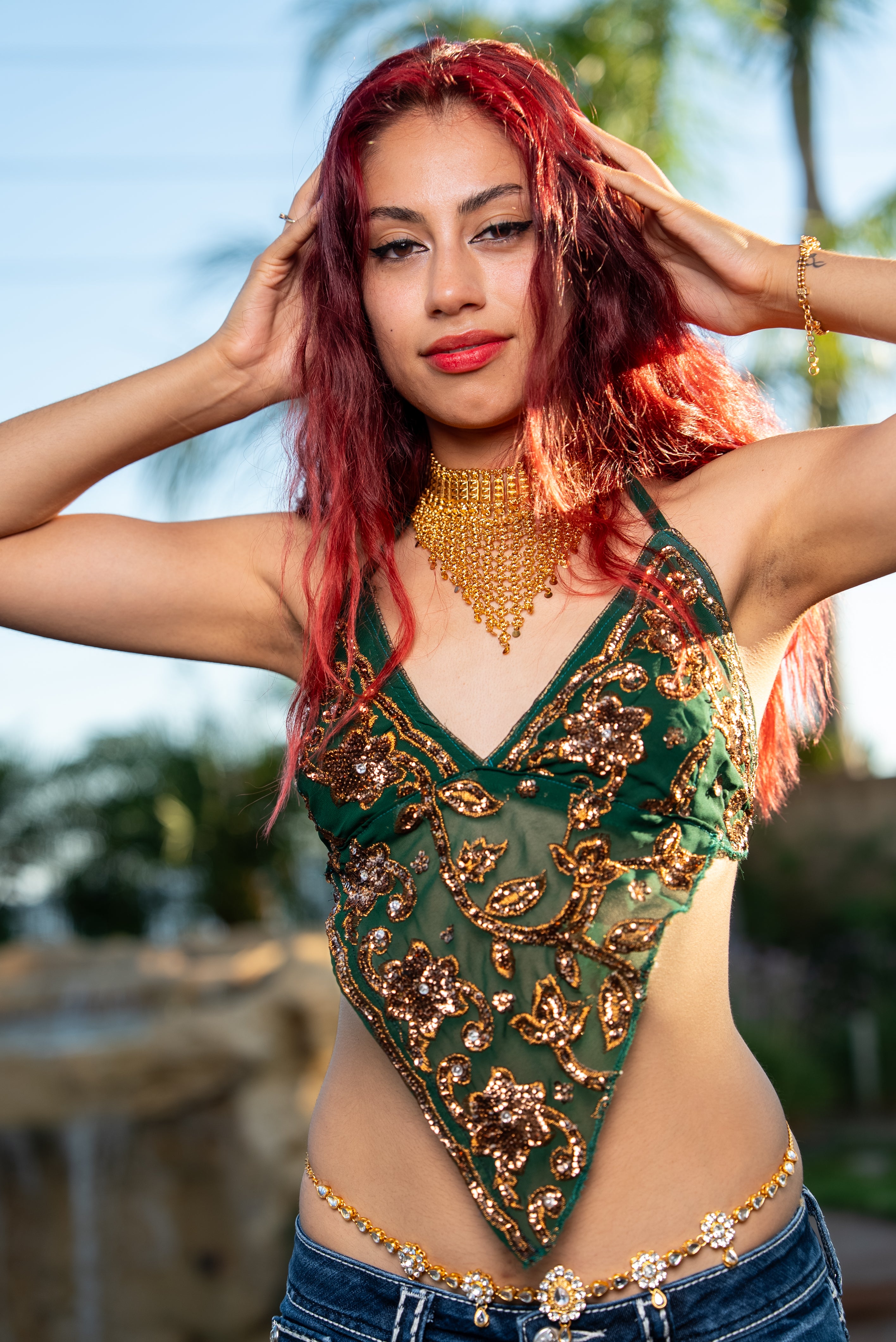Tribal Triangle Drop Necklace