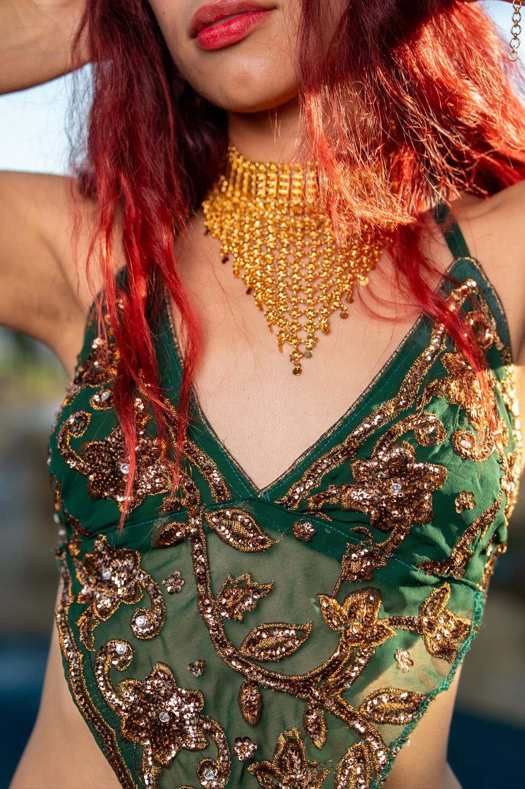 Tribal Triangle Drop Necklace