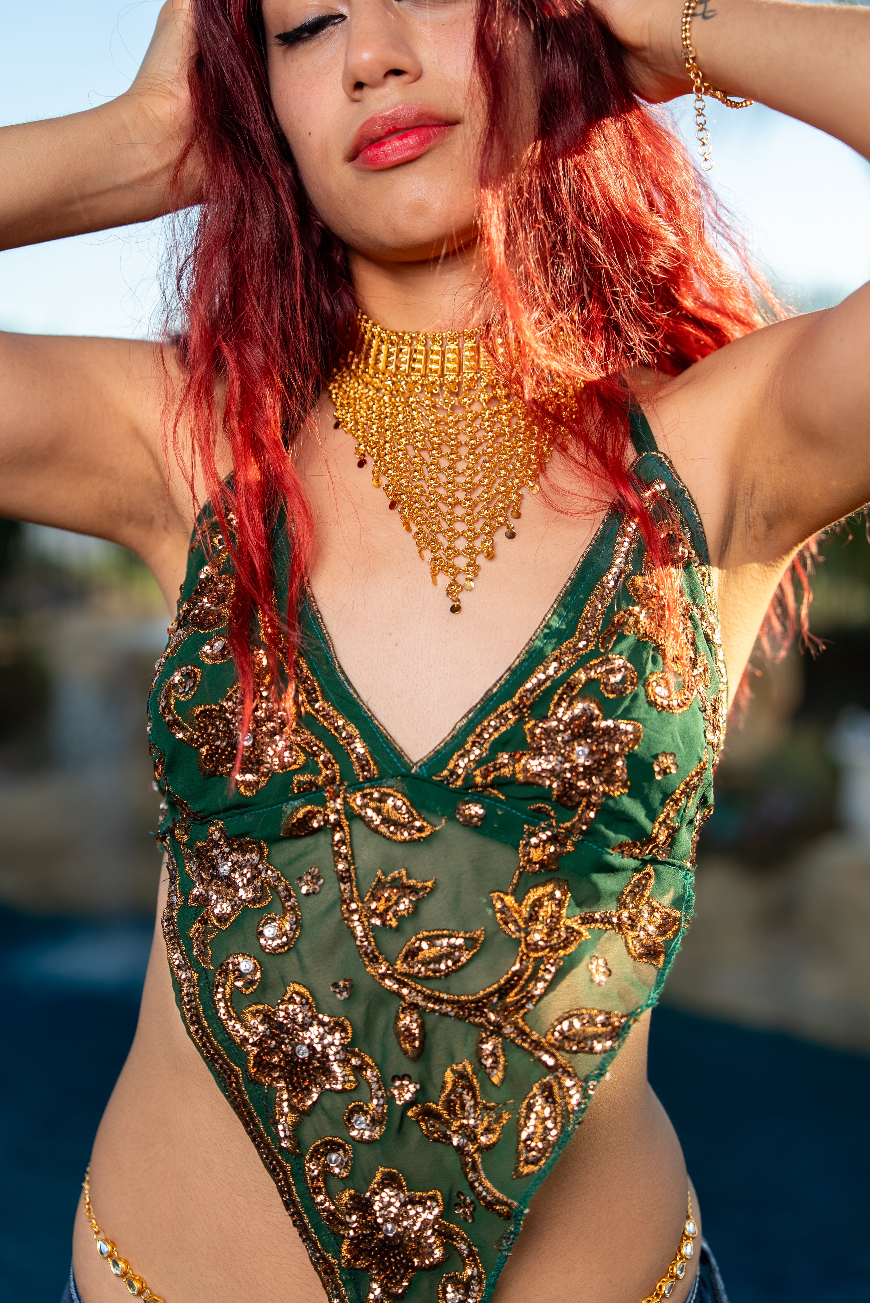 Tribal Triangle Drop Necklace