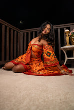 Load image into Gallery viewer, Radha Peacock Bollywood Set
