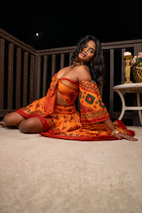 Radha Peacock Bollywood Set