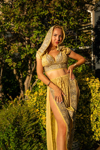 Butter Yellow Diamond Jasmine Set
