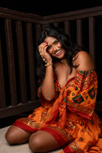 Load image into Gallery viewer, Radha Peacock Bollywood Set
