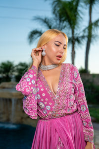 Diamond Princess Anarkali Jacket Dress