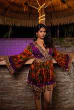 Load image into Gallery viewer, Purple Sunset Babydoll Dress
