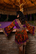 Load image into Gallery viewer, Purple Sunset Babydoll Dress
