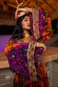 Purple Sunset Babydoll Dress