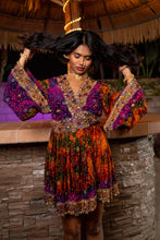 Load image into Gallery viewer, Purple Sunset Babydoll Dress
