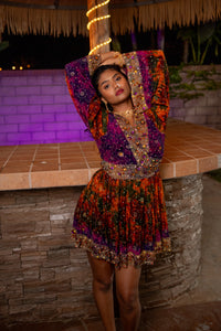 Purple Sunset Babydoll Dress