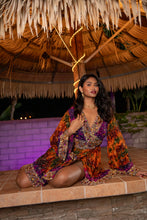 Load image into Gallery viewer, Purple Sunset Babydoll Dress
