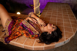 Purple Sunset Babydoll Dress