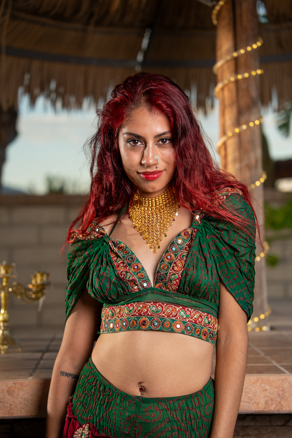 Tribal Triangle Drop Necklace