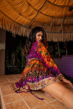 Load image into Gallery viewer, Purple Sunset Babydoll Dress
