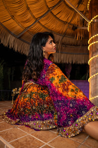Purple Sunset Babydoll Dress