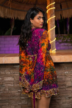 Load image into Gallery viewer, Purple Sunset Babydoll Dress
