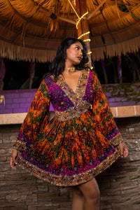 Purple Sunset Babydoll Dress