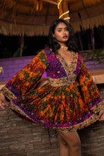 Load image into Gallery viewer, Purple Sunset Babydoll Dress
