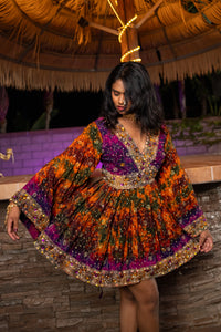 Purple Sunset Babydoll Dress
