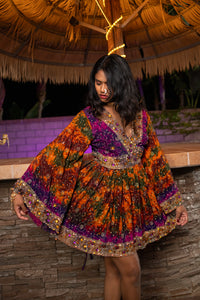 Purple Sunset Babydoll Dress