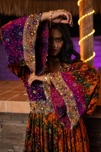 Purple Sunset Babydoll Dress