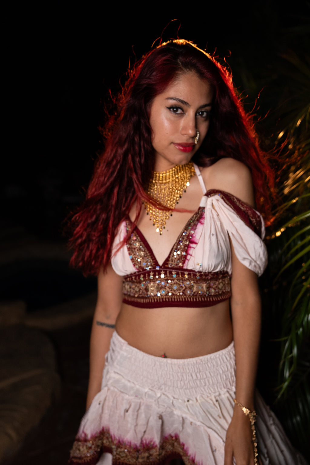 Tribal Triangle Drop Necklace