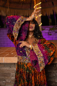 Purple Sunset Babydoll Dress