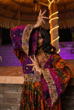 Load image into Gallery viewer, Purple Sunset Babydoll Dress
