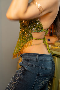 Venus Velvet Sequin Top (PREORDER 8/14)