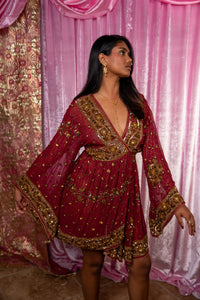 Golden Rose babydoll dress