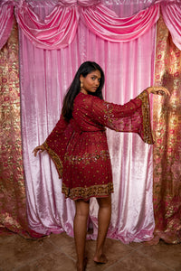 Golden Rose babydoll dress