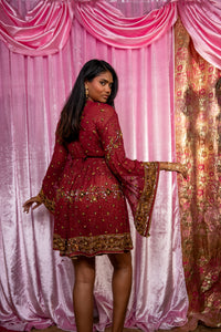 Golden Rose babydoll dress