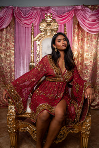 Golden Rose babydoll dress