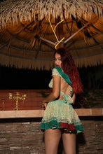 Load image into Gallery viewer, Watercolor Bandhani Mini Skirt Set
