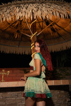 Load image into Gallery viewer, Watercolor Bandhani Mini Skirt Set
