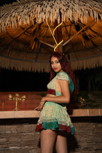 Load image into Gallery viewer, Watercolor Bandhani Mini Skirt Set
