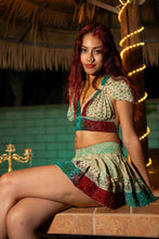 Load image into Gallery viewer, Watercolor Bandhani Mini Skirt Set
