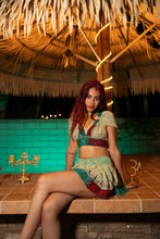 Load image into Gallery viewer, Watercolor Bandhani Mini Skirt Set
